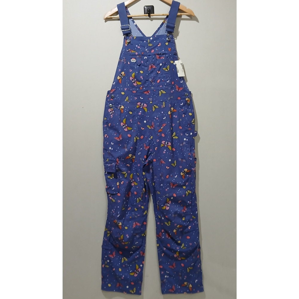 DULUTH TRADING Heirloom Gardening Bib Overalls Small 31 NWT Backyard Bugs - Picture 3 of 16